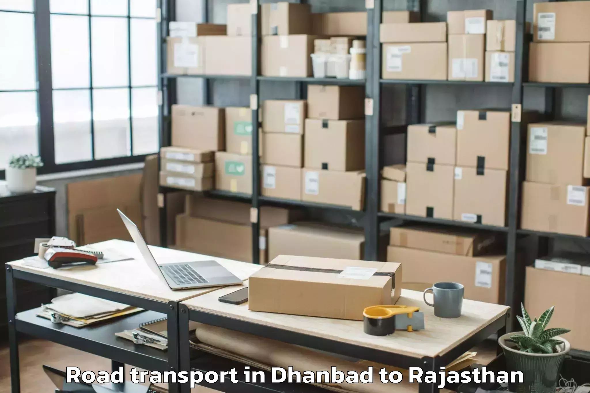 Trusted Dhanbad to Sanchore Road Transport